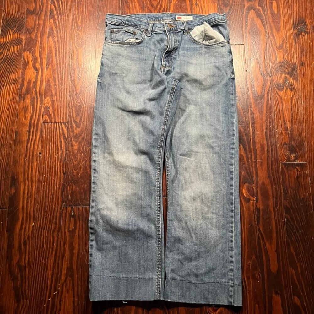 Wrangler 33x26 Y2K Relaxed Boot Jeans Blue Denim